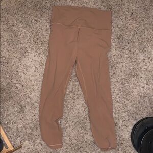 Lululemon Athletica Tan Leggings size 10